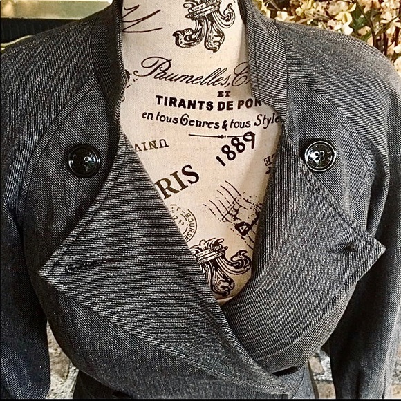 ⭐️HP⭐️ 7 For All Mankind Gray Half Sleeve Blazer Jacket Size Small NWOT - Picture 6 of 8